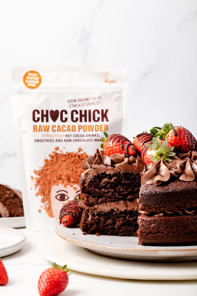 Vegan Chocolate Fudge Cake-CHOC Chick