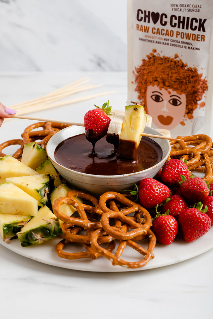 Chocolate Fondue with Summer Fruits