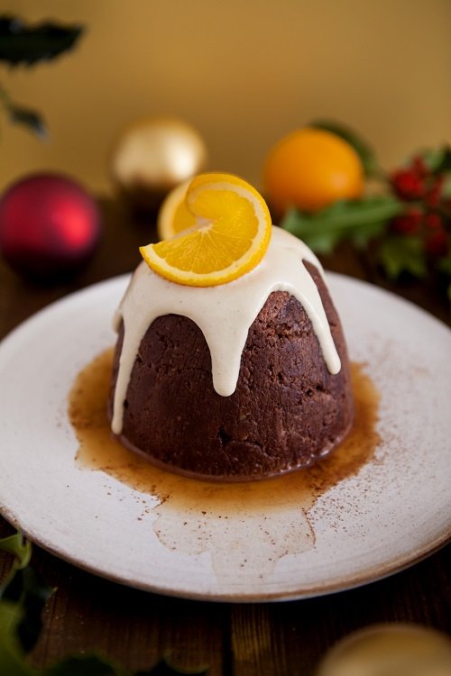 Chocolate Orange Christmas Pudding
